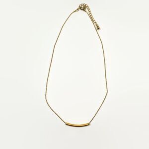 Amano Studio Gold Tone Tube Bead Necklace 20"l.